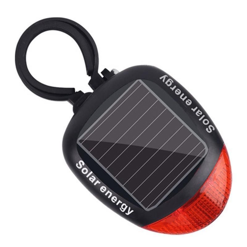 1PC Rücklicht Fahrradlicht Radfahren Sicherheit Solar Rücklicht LED Fahrradzubehör Warnlicht Rücklicht Solar Wiederaufladbar YSX_voghion.com