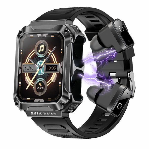 Meertalig slim horloge met NFC en bloeddrukmeter - waterdichte fitnesstracker, Bluetooth-gesprekken, slaapanalyse voor mannen/vrouwen/kinderen_voghion.com