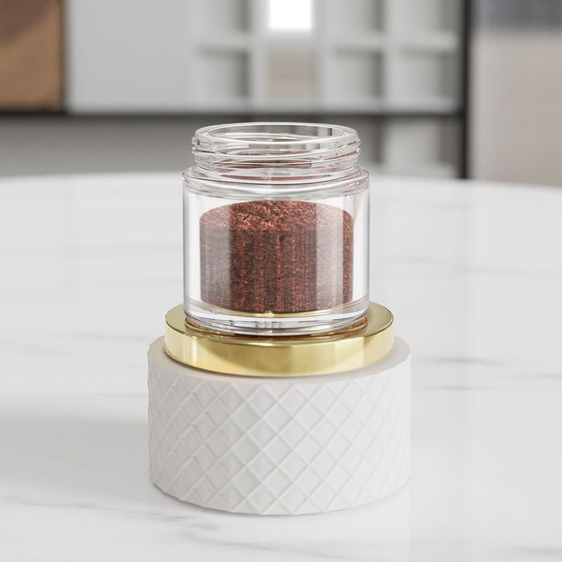 CLITON Glaspulverbehälter-Mühlenzubehör Manuelle Kaffeemaschinenwerkzeuge_voghion.com