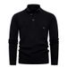 Men's Clothing Ribbed Knit Half-Zip Stand Collar Sweater, Thickened Warm Pullover For Casual & Business, Moisture-Wicking & Machine Washable_voghion.com