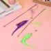 Creative New Caterpillar Elastic Teaser Wand Cat Toy Interactive Boredom Relief Pet Supplies_voghion.com