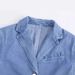 Women's 2024 summer new denim style lapel suit jacket_voghion.com