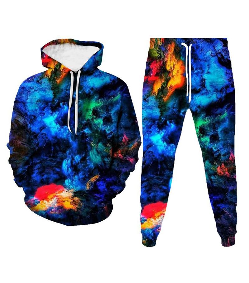 Men's Clothing trendy sports suit fashion abstract print 3D sweatshirt pants autumn and winter suit fashion suit_voghion.com