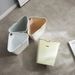 Japanese Sle Triangular Corner Wall Mounted Tra Can Home Kitchen Batoom Waste Buet No Cover Paper Basket Storage Bin_voghion.com
