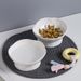 Ceramic Pet Slanted Slow Feeder Plate Elevated Spine Protection Cat Food Bowl_voghion.com