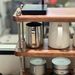 Storage Vintage Style Kitchen Shelf Partition Workstation Desktop Organizer Tea Cup Coffee Rack_voghion.com