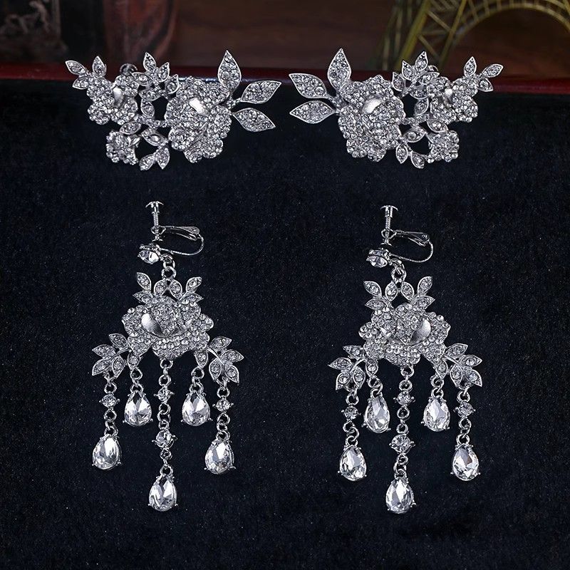 Nuova clip laterale con strass super scintillanti, lucenti e lussuosi, orecchini da sposa, copricapi, matrimonio anti-età_voghion.com
