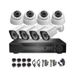 1080P AHD Security 4CH Koncentryczny przewodowy zestaw do monitoringu domu z noktowizorem na podczerwień HD_voghion.com
