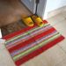 Pastoral flockande dörrmattor Halkfri absorberande badrumsmattor Golvmattor 45*75 Flerfärgad_voghion.com