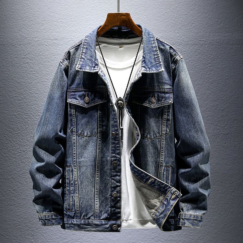 Herrenbekleidung Frühling und Herbst Modemarke Große Größen Tops Herren Arbeitskleidung Nostalgische Jacke_voghion.com