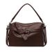 Sac fourre-tout tendance pour femme, grande capacité, en PU souple, avec fermeture éclair, pour un usage quotidien, disponible en noir, beige, marron et argent._voghion.com