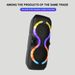 ZQS8230 Haut-parleur double 8 pouces 30 W Bluetooth d'extérieur avec microphone LED colorée_voghion.com