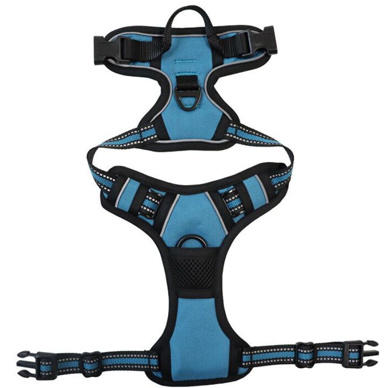 Harnais de poitrine tactique pour chien avec laisse en nylon pour grand chien, fournitures pour animaux de compagnie_voghion.com