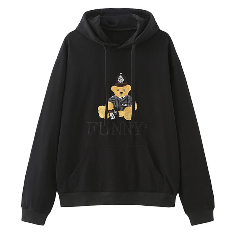 Abbigliamento maschile primavera e autunno animale ricamato felpa con cappuccio giacca maglione con cappuccio abbigliamento largo_voghion.com