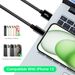 Typ C USB C Schnellladekabel Kabel Datenübertragung für iPhone 15 16 Pro_voghion.com