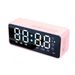 G50 Wireless Bluetooth Speaker With FM Radio Mini Portable Card Mirror Alarm Clock Sound Dual Alarm Clock Settings For All Phone_voghion.com