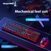 Great Wall 18 Wired Keyboard Illuminated True Robotic Arm Sensor For Lenovo HP Gaming Desktop Laptop_voghion.com
