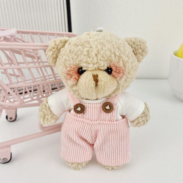 Sød og velopdragen bjørnevedhæng tegneserie ostbjørn nøglering Plys dukke pige taske vedhæng_voghion.com