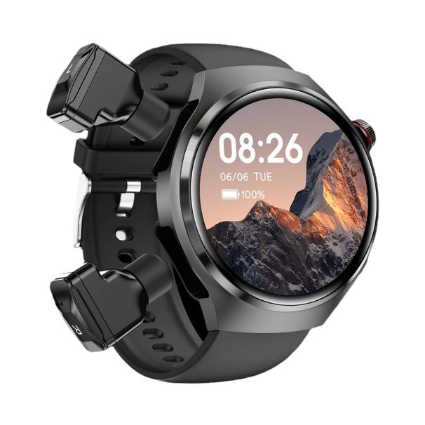 DK56 Smart Watch 2 in 1 Auricolari Bluetooth TWS per chiamate, esercizio fisico, conteggio passi, monitoraggio del sonno, braccialetto sportivo_voghion.com