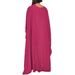Women's Clothing Casual Simple Style Solid Color Wide Sleeve Long Skirt Dress_voghion.com
