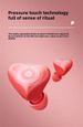 Digital Heart Headset Heart Shaped Bluetooth Headset Call Noise Canceling Headset_voghion.com