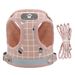 Set di imbracature riflettenti in stile gilet, traspiranti, per cani e gatti, guinzaglio per animali domestici_voghion.com