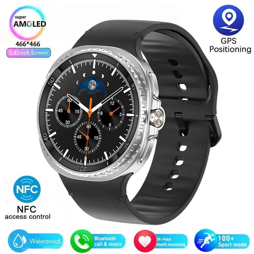 46mm Version AMOLEL BT Call 3ATM 7 Upgraded Smartwatch For Galaxy Watch 8 GPS NFC SmartWatch_voghion.com
