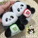 Cartone animato peluche panda prospero ciondolo fortuna bambola mahjong squisita piccola borsa regalo zaino decorazione_voghion.com