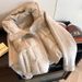 Designed Woolen Patchwork Hooded Drawstring Cotton Jacket For Women, Autumn Winter, Elegant And Warm Short Padded Coat_voghion.com