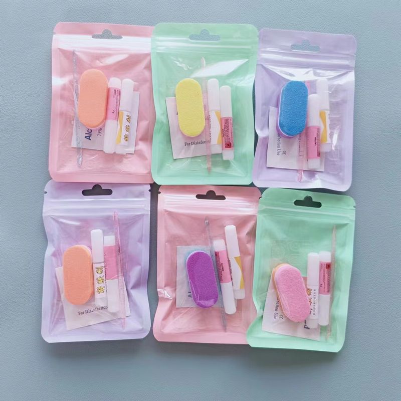 Five-Piece Set Handmade Wearable Nails Manicure Tool Kit Jelly Glue_voghion.com