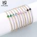 Bracciale da donna in stile Ins, leggero, di lusso, di alta qualità, a forma di cuore, in vetro con strass e acciaio al titanio_voghion.com