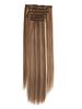 Extensions Multicolor 16 Clip Straight Hair Synthetic Female Wig Piece_voghion.com