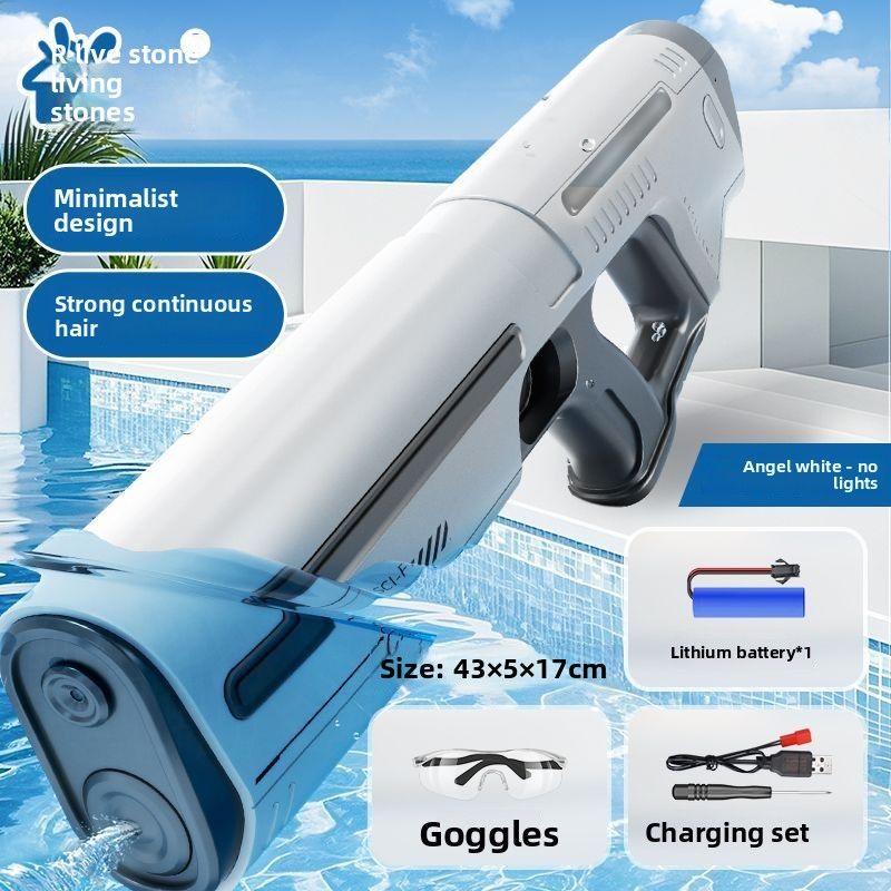 Live Stone Pulse Elektrische Dauerpistole Spritzendes Festivalspielzeug Automatische Absorption Leistungsstarker Hochdruck-Wasserspray_voghion.com