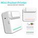 Mini Pocket Printer Wireless BT Thermal Printer With Thermal Paper Portable Printer For Photo Label Image Study Note Painting_voghion.com