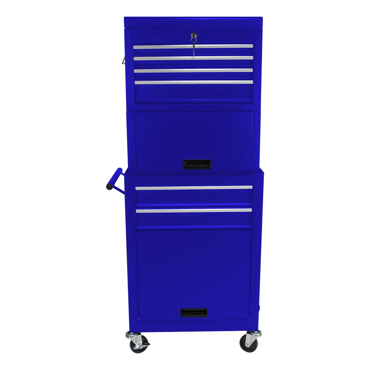 Tool Cabinet On Wheels, 6-Drawer Lockable Rolling Tool Chest W/ 4 Universal Wheels, 2 In 1 Detachable Tool Box Storage Organizer For Garage Workshop Repair Shop,BLUE_voghion.com