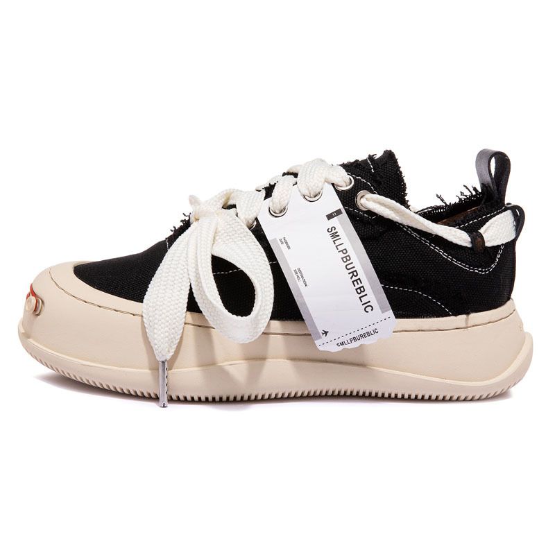 Tan Jianci Same Style Canvas Shoes Open Smile 2025 New Men And Women Thick Sole Height Increasing Spring Summer Beggar_voghion.com
