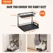 2-Tier Wire Pull Out Cabinet Under Sink Organizer 10.7'x14.2' Drawer Basket 2PCS_voghion.com