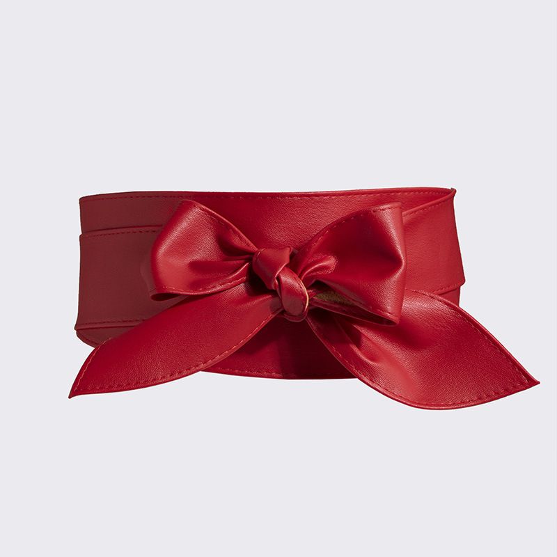 All-Match-Dekorationsgürtel für Damen Breiter Taillengürtel für Damen Weicher Ledergürtel für Damen Taillengürtel mit Knoten_voghion.com