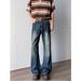 High-quality Foreign Trade Unbranded Harajuku New WAashed Cat Whisker Mopping The Floor Slightly Pull Jeans Men's Straight Ins Simple_voghion.com