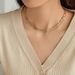 Light Luxury Niche Steel Gold-plated Three-layer Necklace_voghion.com