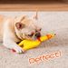 New Pets Squeak Toys Screaming Squeeze Sound Dog Chew Toy Durable Funny Yellow Rubber Vent Chicken 17Cm 31Cm 40Cm_voghion.com