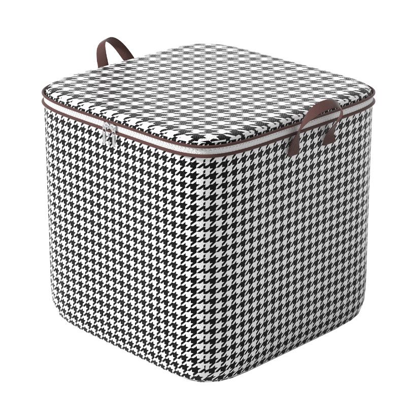 Functional Bags Houndstooth Quilt Storage Bag Moving Storage Box Large Capacity Clothes Organizer Waterproof Moisture proof Packing Bag_voghion.com