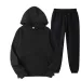 Tracksuits Mens Female Tracksuit Casual Jogging Suit Sweatshirt Set Hoodies Sweatpant 2Pcs Fashion Warm Solid Colors_voghion.com