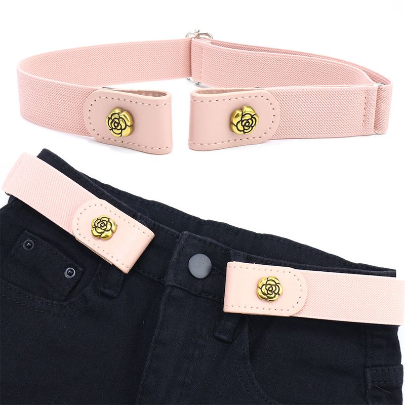 Small Fragrant Wind Invisible Lazy Decoration Traceless Leopard Pattern Elastic Upgraded Women's Belt_voghion.com