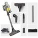 Powerful Cordless Handheld Vacuum Cleaner - 15KPA Strong Suction, Wet/Dry Use, Lightweight For Home & Car Cleaning (Silver Grey)_voghion.com