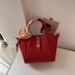 Red Wedding For Bride 2025 New Niche High-end Crossbody Handbag Basket Bucket Bag_voghion.com