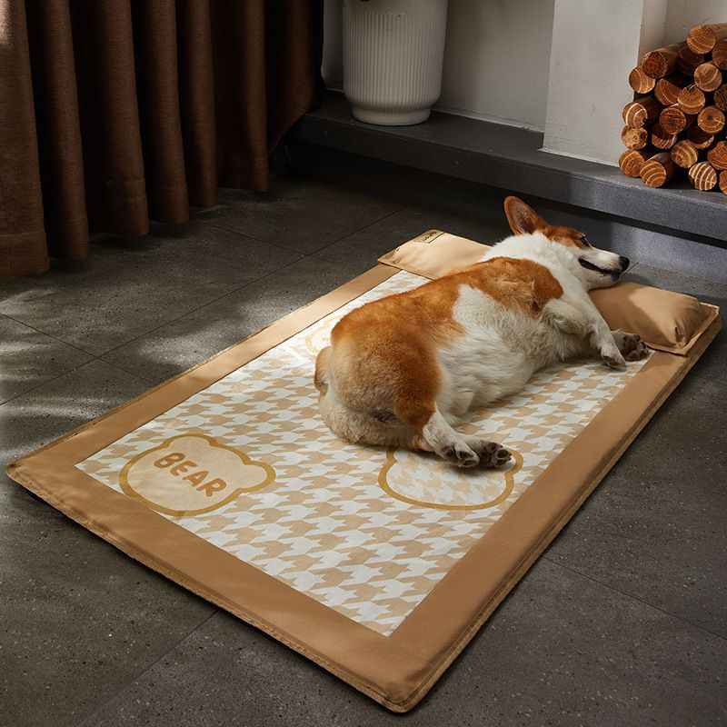 Niche pour chien, tapis pour chien de petite et moyenne taille, tapis pour chien Corgi Teddy, lit pour chien, tapis de couchage universel amovible et lavable pour animaux de compagnie, quatre saisons_voghion.com