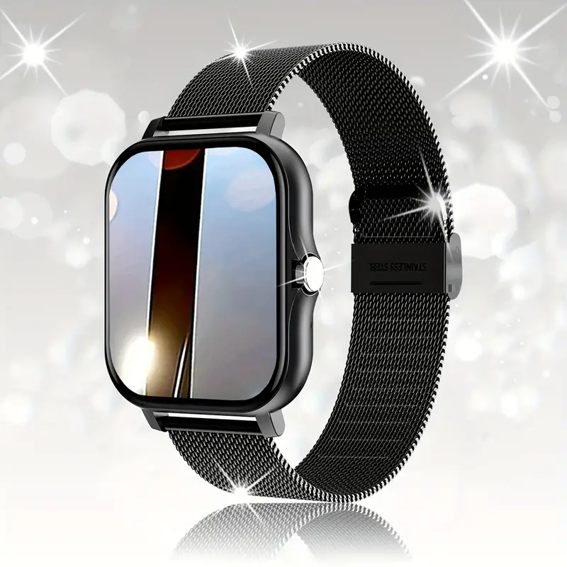 Sport-Smartwatch für Männer und Frauen, Herzfrequenz, Schlaf, Blutdruck, Blutsauerstoffüberwachung, Schrittkalorik, Smartwatch, für Android- und iOS-Telefone_voghion.com