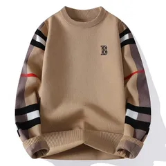 Oversized Rabbit Wool Sweater For Teens - Soft Modal Blend High Neck Pullover With Ribbed Hem, Thickened Winter Wear (Khaki, Gray, Black)