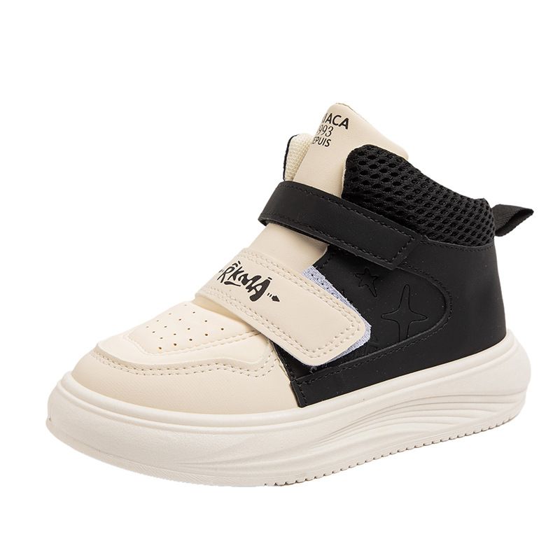 Children's Sports High Top Children's 2025 Autumn New Style Girls' White Boys' Non Slip Casual Shoes_voghion.com